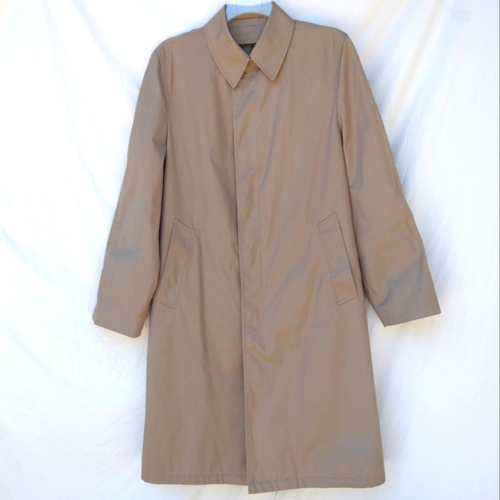 VTG Botany 500 Tan Lined Trenchcoat -38 Long (Med)